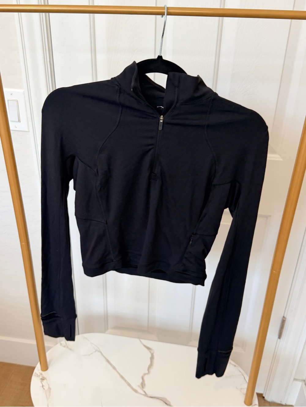 Lululemon Black Half-Zip Long Sleeve Women's Top